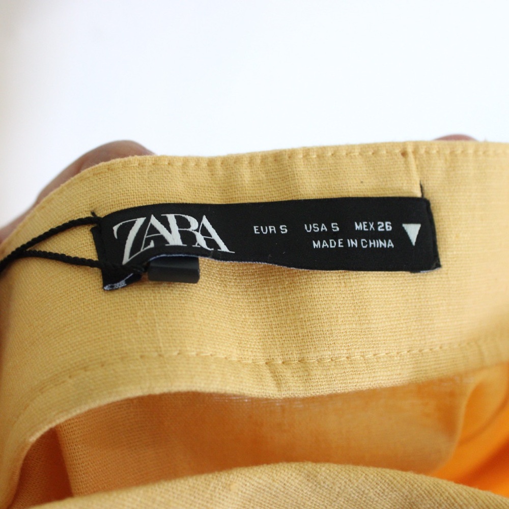 Zara Linen Open Slit Skirt - Picture 5 of 5